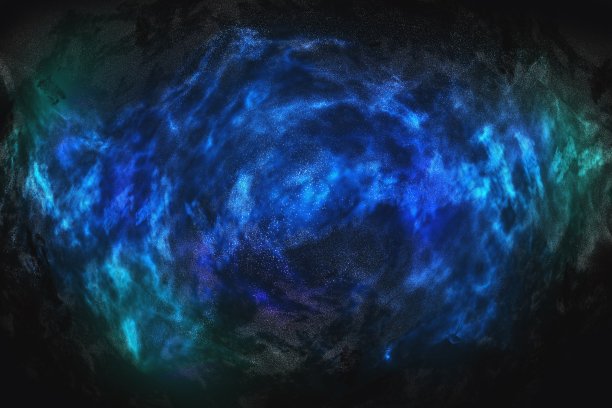 蓝色，绿色和绿松石颜色在黑色的背景图片下载