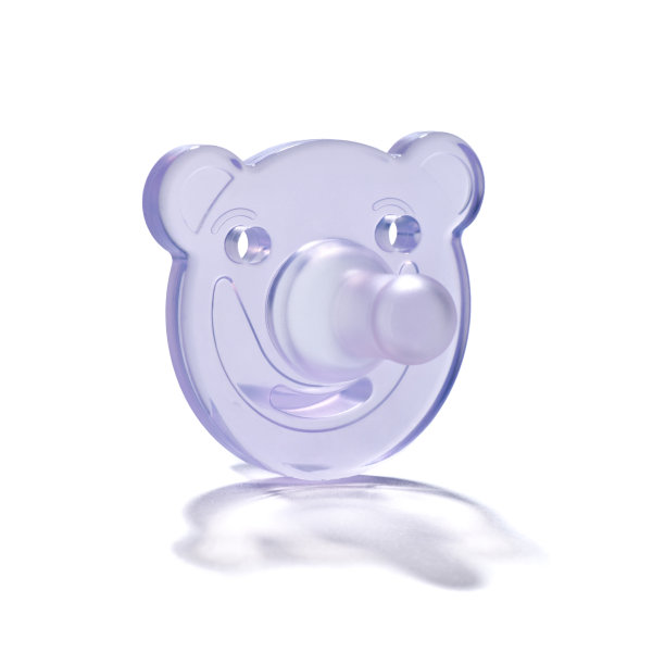 新生儿的奶嘴被隔离在白色背景下图片下载