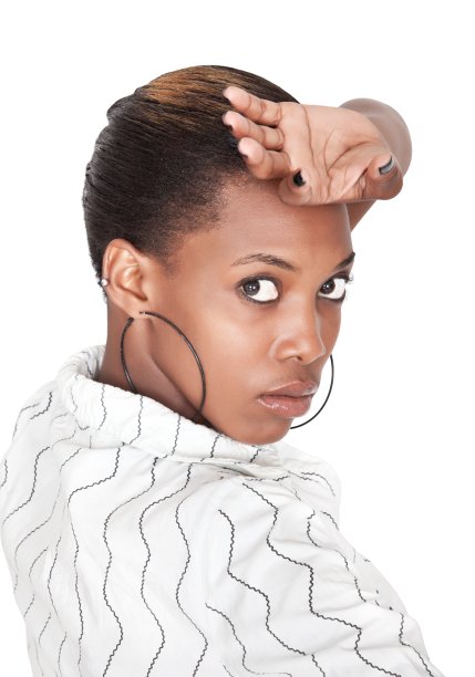 穿着休闲装的非洲妇女图片下载