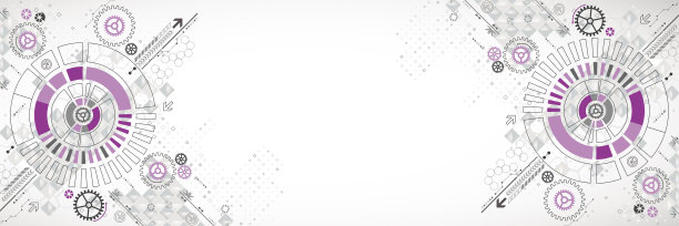 摘要向量背景。循环技术或科学概念。图片下载