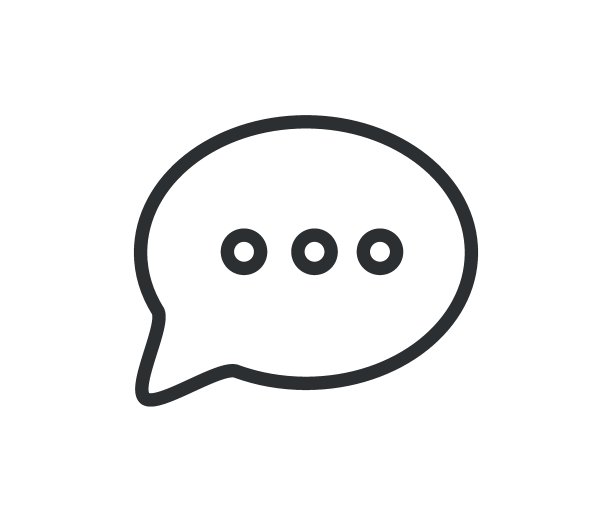 语音泡泡互动图标。矢量细线简单绘制的对话与最小的卡通气球。图片下载