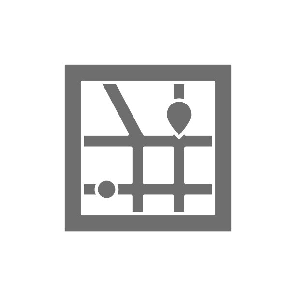 矢量城市地图导航，gps灰色图标。图片下载