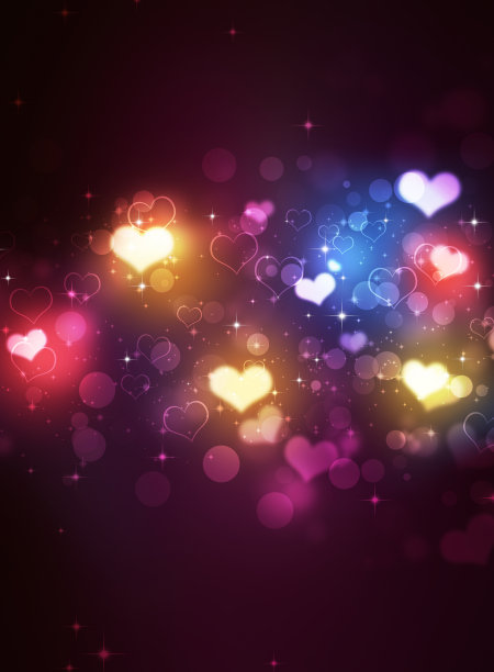 闪闪发光的心形图片下载