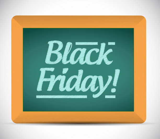 黑色星期五文字信息插图设计图片下载