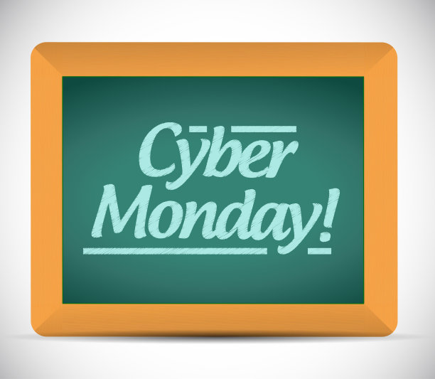 网络星期一书面信息插图设计图片下载