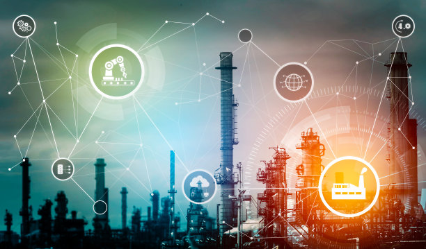 工业4.0技术概念——第四次工业革命的智能工厂图片下载