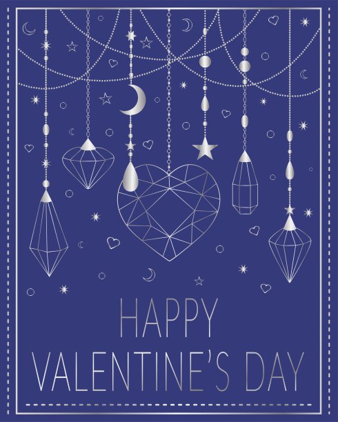 情人节贺卡。图片下载