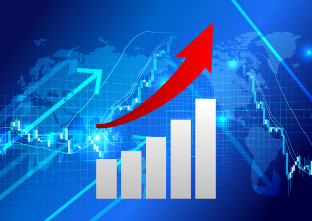 日本地图，上升图表和箭头图片下载