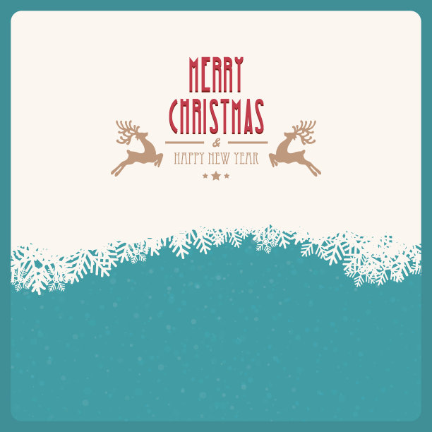 圣诞快乐雪花冬天背景图片下载