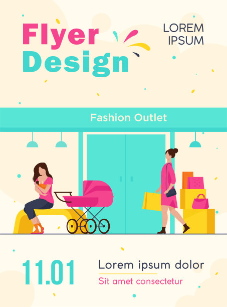 母亲在时尚商店附近给婴儿喂奶图片下载