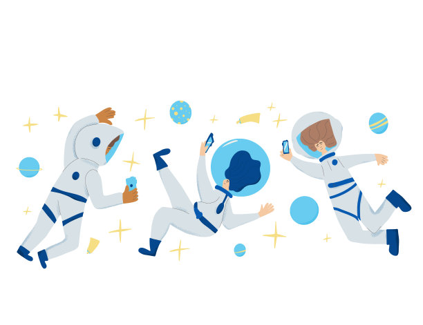 太空宇航员在宇宙中漂浮的人图片下载