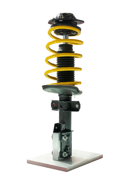 车辆减震器在白色背景图片下载