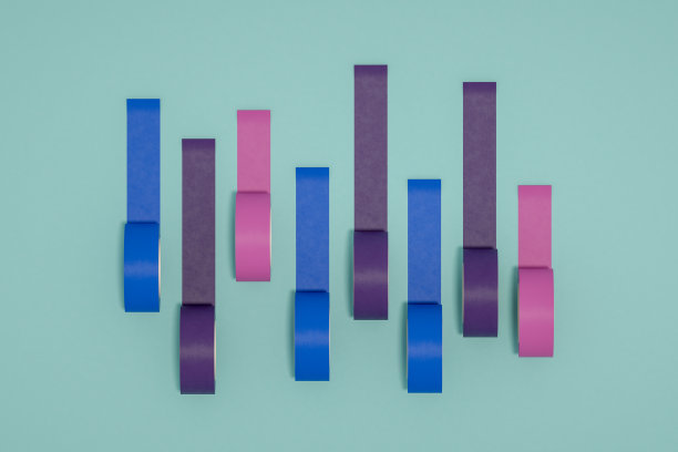 胶带，增长图，金融市场图片下载