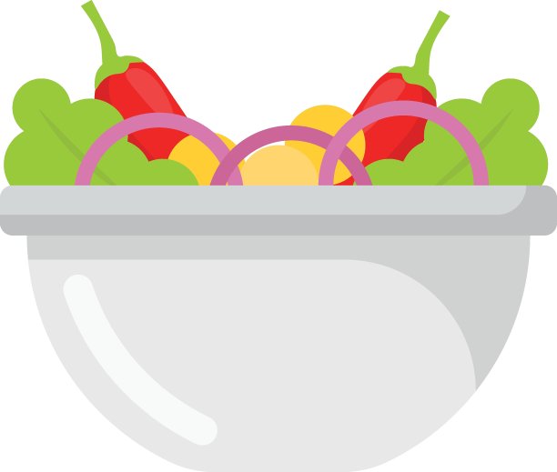 传统墨西哥沙拉碗概念矢量图标设计，墨西哥文化符号的白色背景，风俗和传统标志，五月节联邦假日元素图片下载