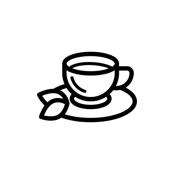 矢量茶杯图标设计新潮图片下载