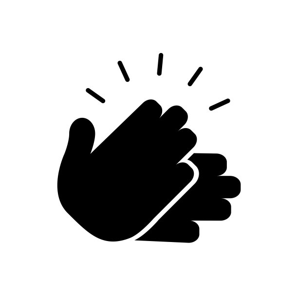 掌声图标设计矢量模板插图EPS 10图片下载