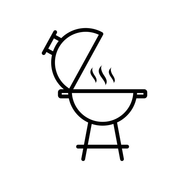 烧烤图标设计矢量模板插图EPS 10图片下载