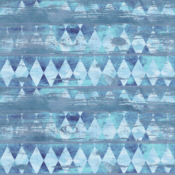 爱丽丝梦游仙境风格水彩菱形木背景无缝图案图片下载