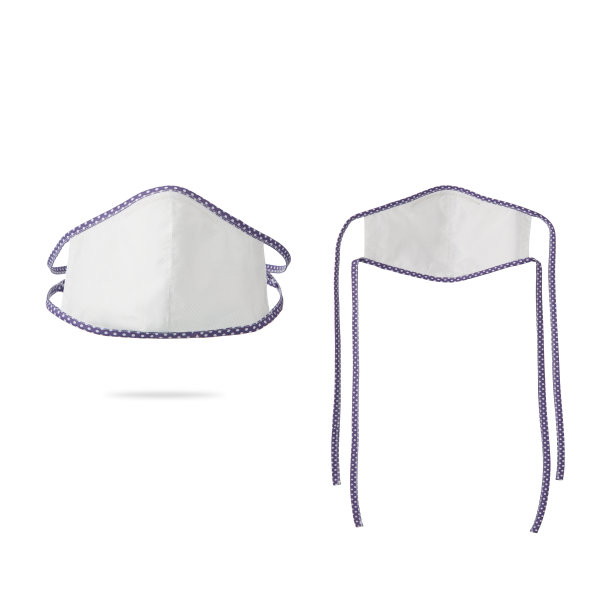 棉质防护口罩隔离在白色背景上。图片下载