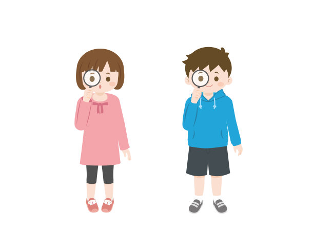 研究儿童插图图片下载