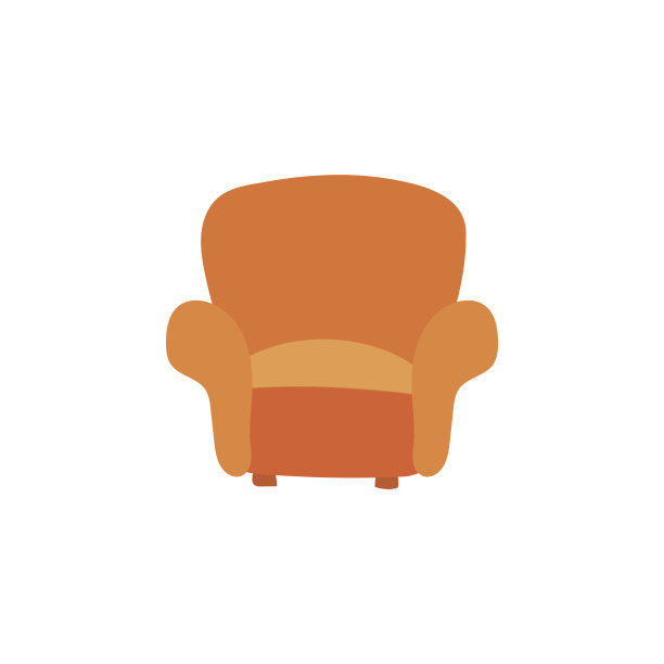 扶手椅家具孤立在白色背景上图片下载