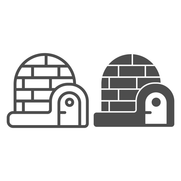 冰屋线性图标图片下载
