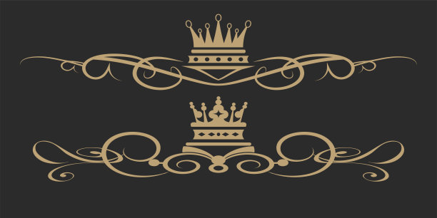 复古风格中的书法设计元素图片下载