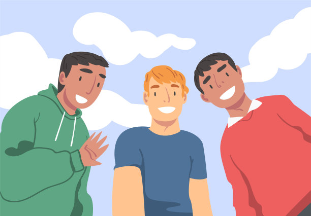 一群年轻人从上面的矢量图看相机图片下载