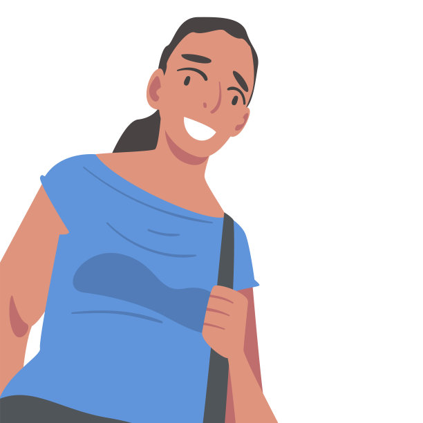 友好的女孩从上方矢量图看相机图片下载