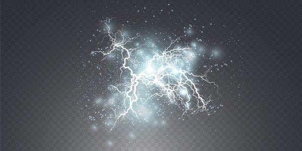 闪电闪电。闪电碰撞，强烈的电爆炸图片下载