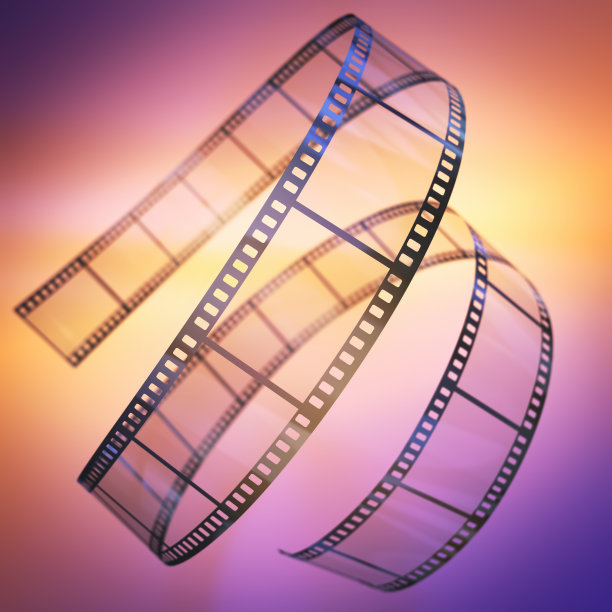 35mm胶片条纹渐变背景图片下载