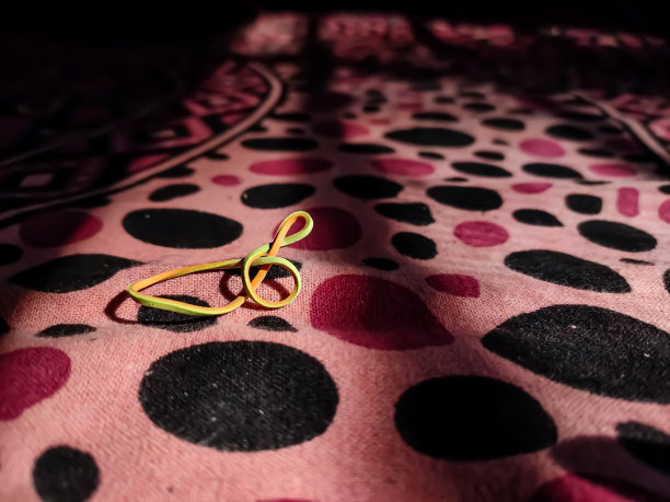 一个小橡皮筋特写微距拍摄在印度的白天时间。图片下载