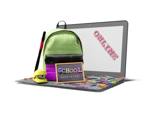 3d渲染概念学校网上通过互联网上的白色背景与阴影图片下载