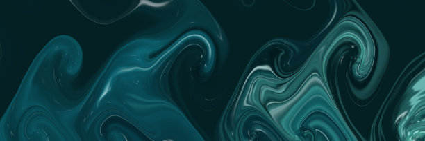 抽象的全景背景。青绿色波浪线。3 d图片下载