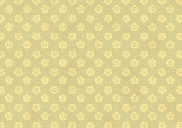 带有金色梅花图案的日本纸。图片下载