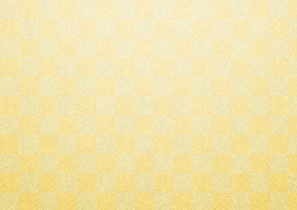 日本纸上的淡金色方格图案。图片下载