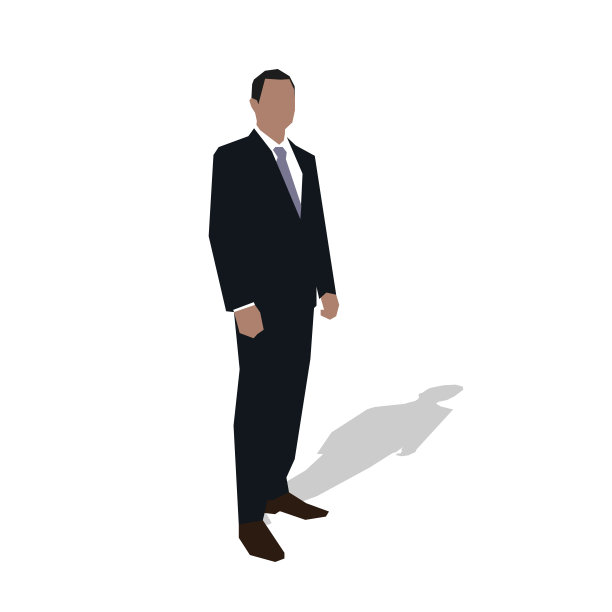 西装革履的商人。年轻的成功经理、律师、推销员、教师或老板图片下载