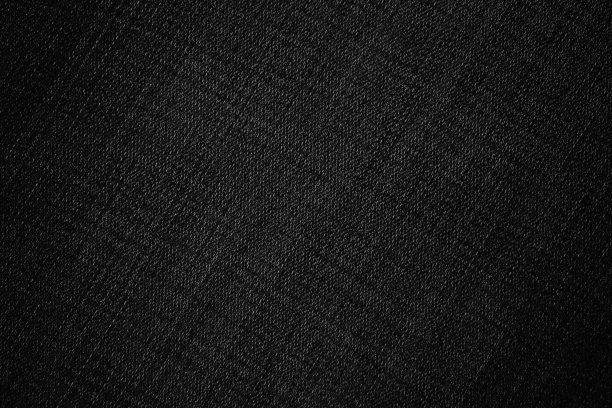 黑色面料背景。深色天然棉材料。黑色耐久面料质感图片下载