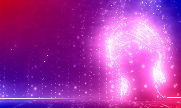 女性头部的轮廓。图片下载