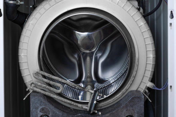 洗衣机维修。可拆卸式洗衣机，带滚筒及除鳞紊流加热元件图片下载