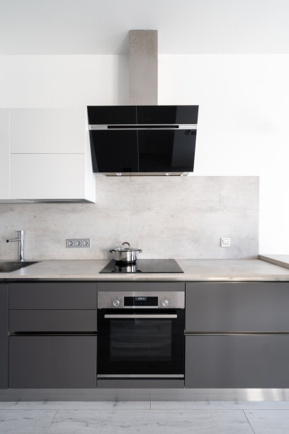 现代化的厨房在公寓与新的内部图片下载