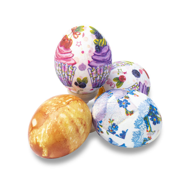 白色背景上的复活节彩蛋，与阴影隔绝。图片下载