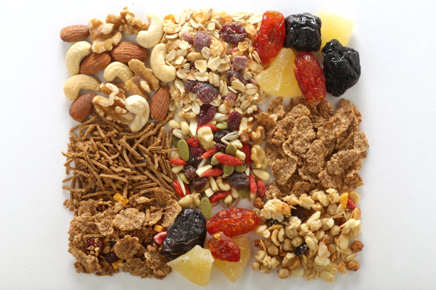 各种谷类和格兰诺拉麦片图片下载