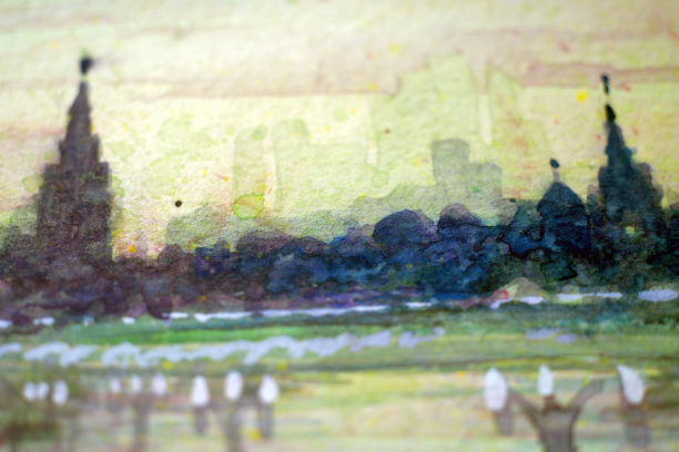 专业水彩艺术作品。图片下载