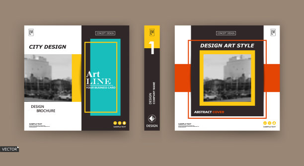 摘要贴片宣传册封面设计。黑色信息数据横幅框架。技术标题表模型集。现代矢量首页艺术。城市城市简介纹理。黄色引文图图标。广告传单文字字体图片下载