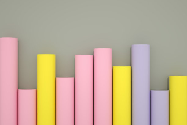 摘要条形图背景，金融概念图片下载