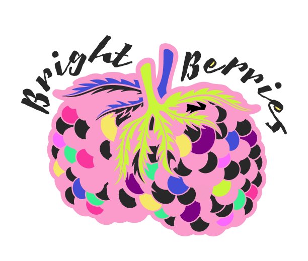 甜明亮的矢量浆果剪影画插图。夏天的时间。图片下载