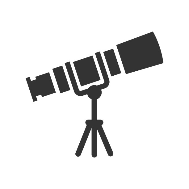 望远镜、占星术图标图片下载