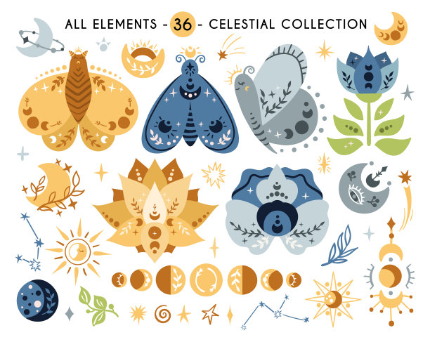 卡通天体孤立的孩子clipart图片下载