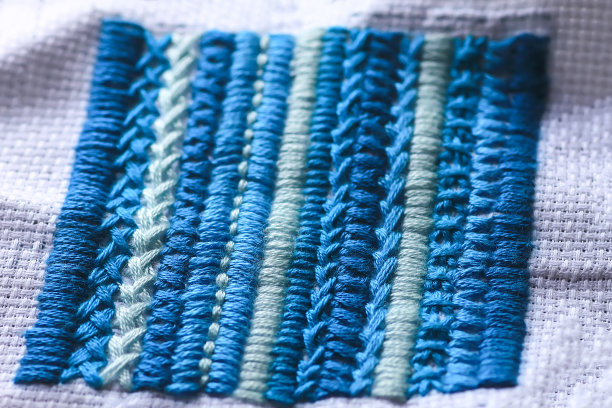 画布上的刺绣近距离图片下载